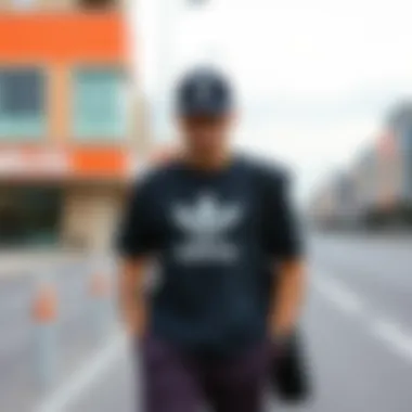 Casual outfit featuring an Adidas t-shirt