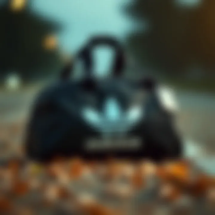 Adidas black bag design showcasing sleek aesthetics