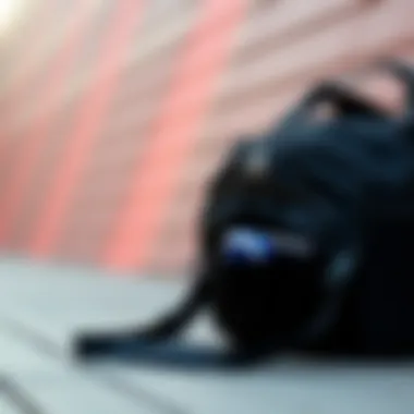 Functional compartments of the Adidas black bag