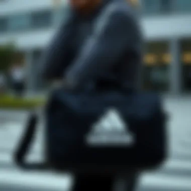 Stylish outfit combinations featuring the Adidas black bag