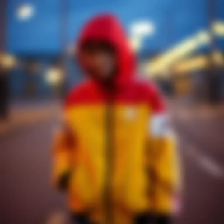 Stylish Adidas boys' jacket featuring vibrant colors