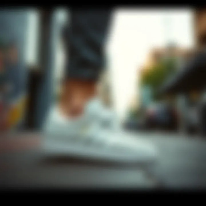 Adidas Gazelle Lacivert showcased in a trendy urban setting