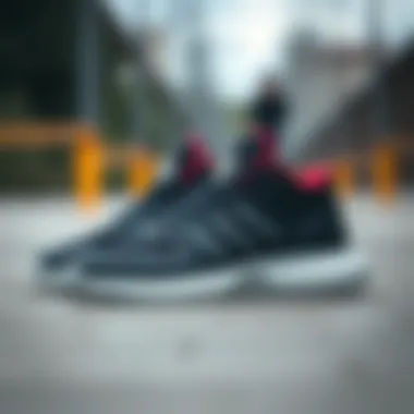 Adidas Hoops 3.0 shoes showcasing sleek design