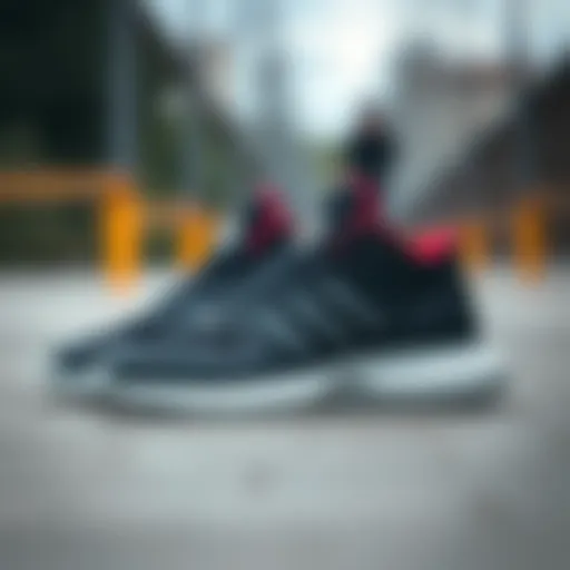 Adidas Hoops 3.0 shoes showcasing sleek design