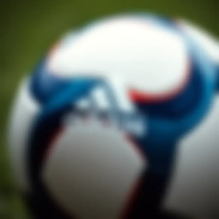 Adidas Ball Design Close-Up Close-up of Adidas ball showcasing its design details