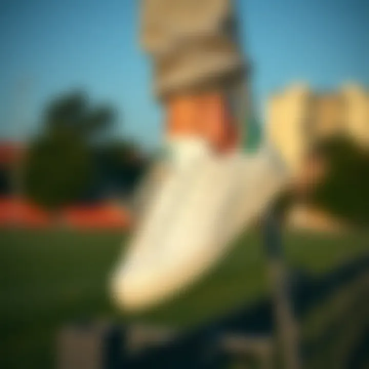 Adidas Stan Smith shoes paired with casual attire