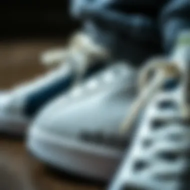 Close-up of Adidas Superstar detailing and craftsmanship