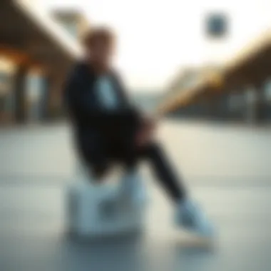 Adidas Superstar styled in a trendy urban outfit