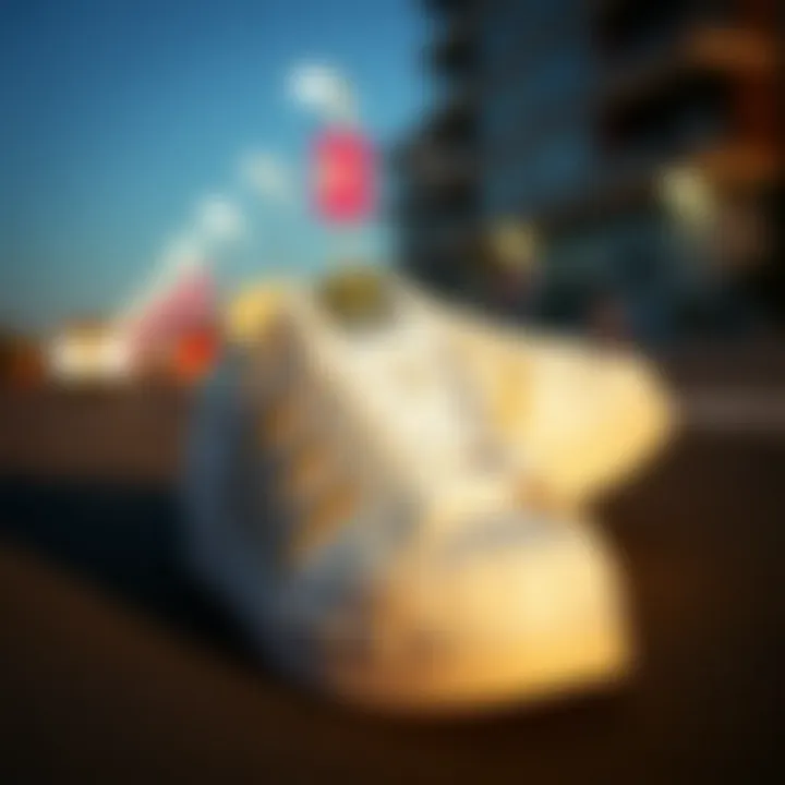 Adidas Superstar W in a stylish urban outfit