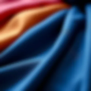 Material swatches representing various kids' tracksuit fabrics