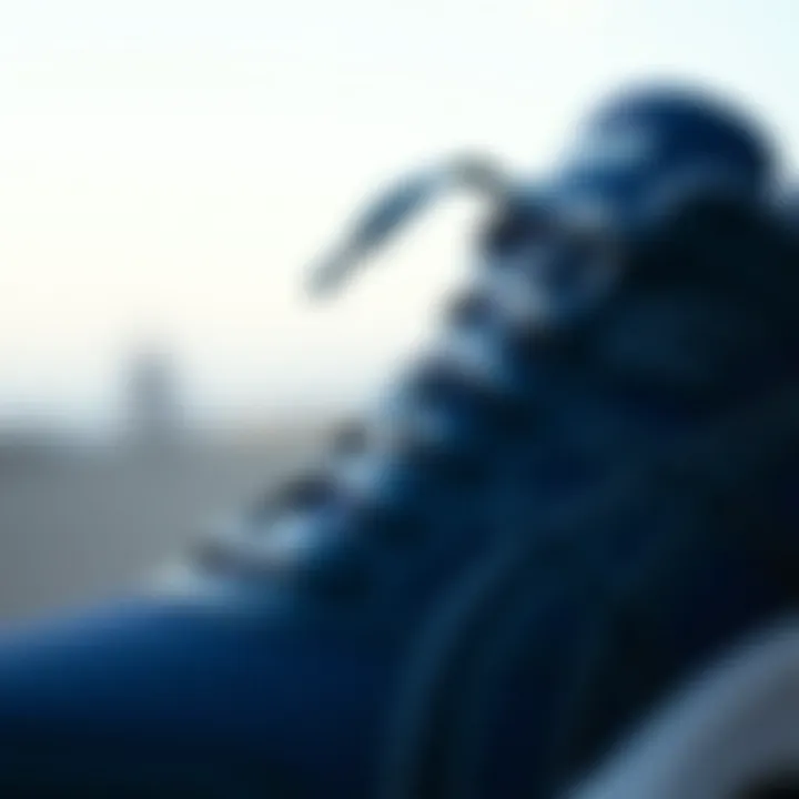 Close-up of Asics GT shoe features