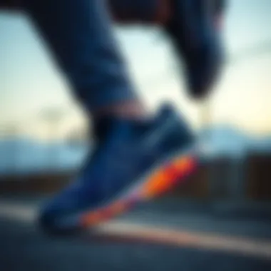 Athlete performing in Asics GT shoes