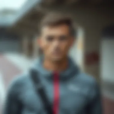 Athlete showcasing a perfect blend of style and functionality