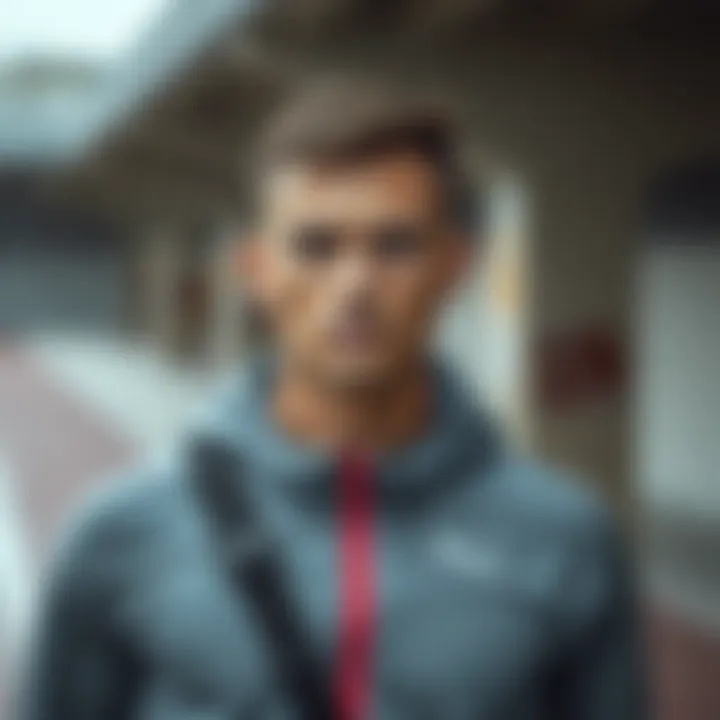 Athlete showcasing a perfect blend of style and functionality