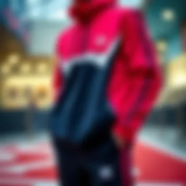 Stylish Adidas tracksuit in vibrant colors