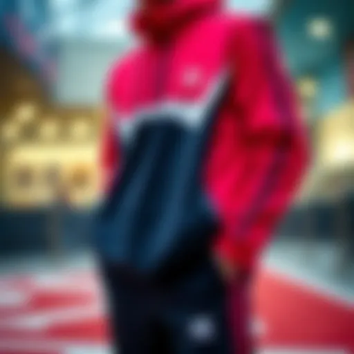 Stylish Adidas tracksuit in vibrant colors