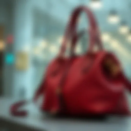 Elegant handbag showcasing contemporary design