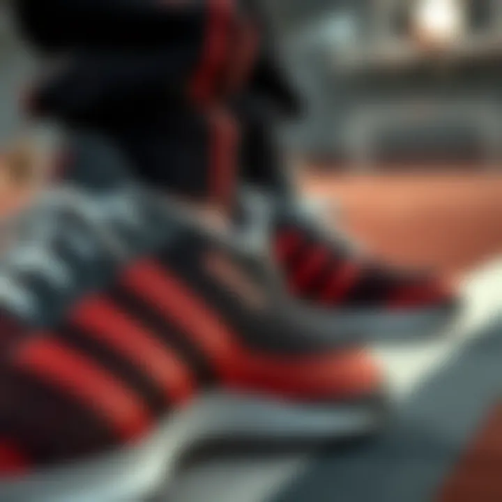 Close-up of Beşiktaş shoes highlighting design details.