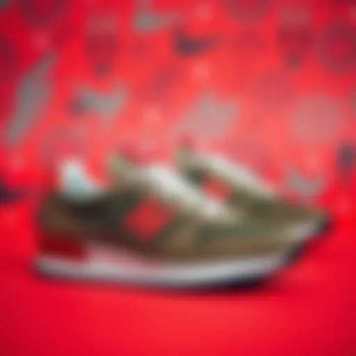 Stylish Beşiktaş sneakers displayed on a vibrant background.