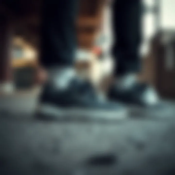 Beşiktaş shoes in an urban setting, highlighting versatility.