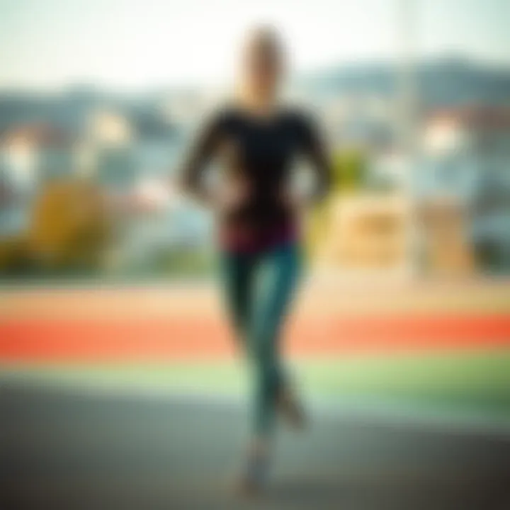 Stylish sportswear reflecting healthy choices