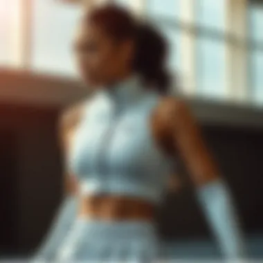 Graphic illustrating the connection between nutrition and sports clothing