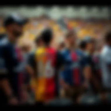 A collage of fans sporting BJK jerseys in various settings.