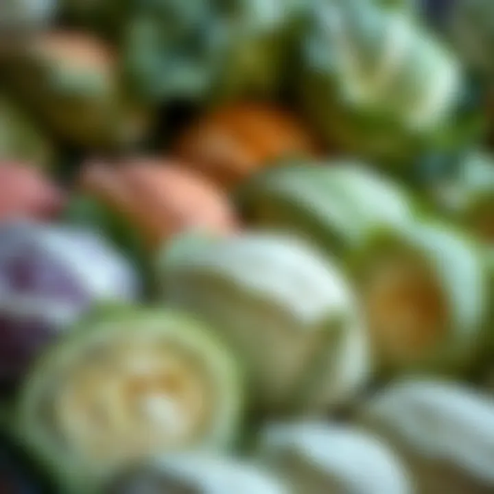 Varieties of cabbage showcasing their unique attributes
