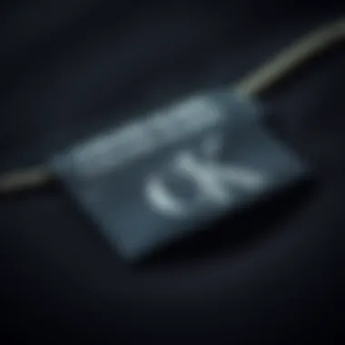 Understanding Authenticity Tags Authentic Calvin Klein clothing tag