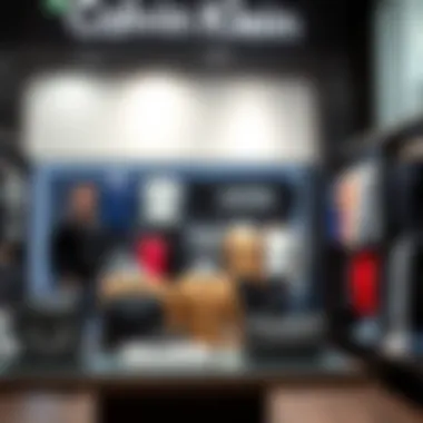 Calvin Klein Product Showcase Various Calvin Klein products in a retail setting