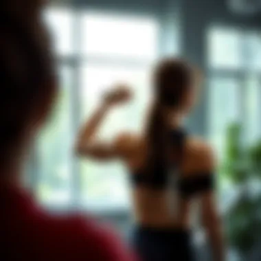 Correct posture while performing upper back exercises