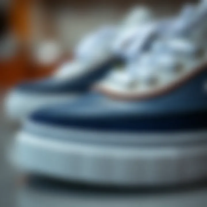 A close-up of Lacoste shoe details showcasing quality materials