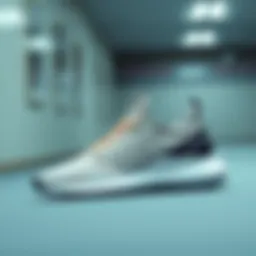 A sleek, modern sports shoe design