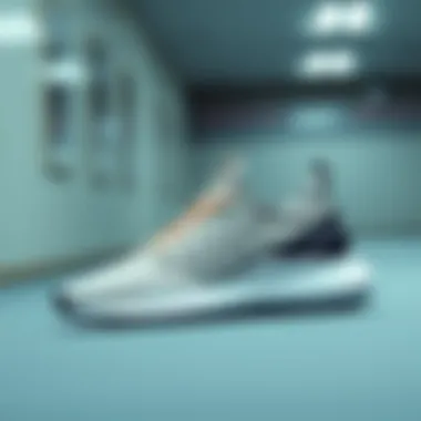 A sleek, modern sports shoe design