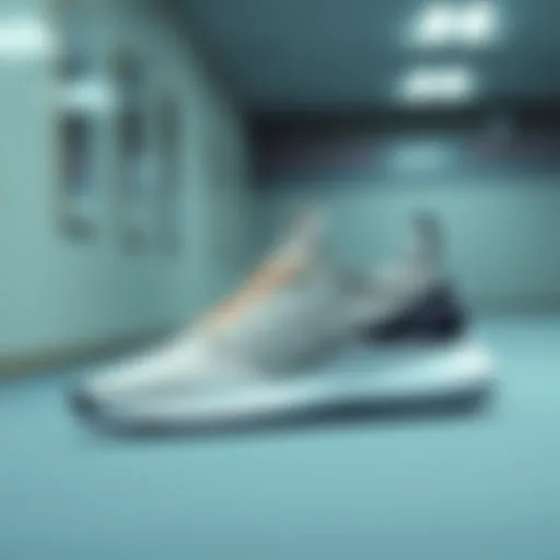 A sleek, modern sports shoe design