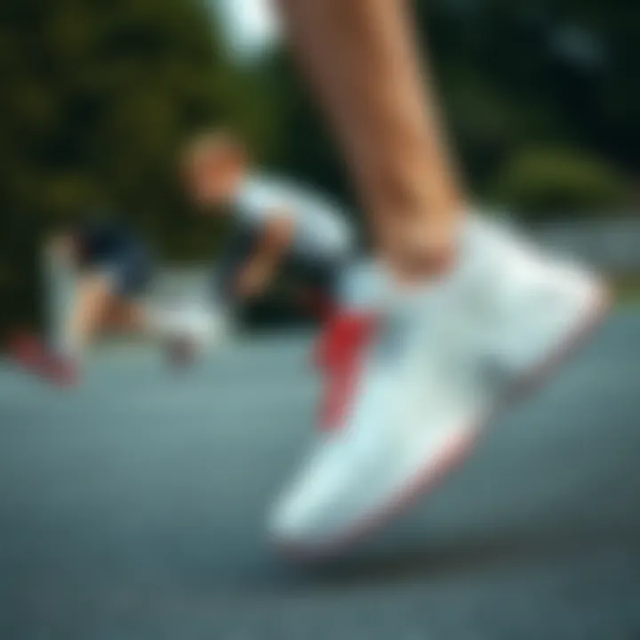 Dynamic outdoor scene featuring boys active in sports wearing Puma sneakers