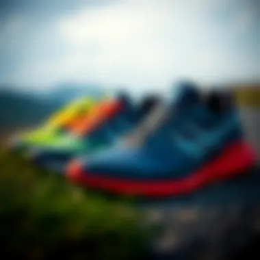 A selection of top athletic brands for running shoes