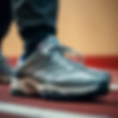 A well-maintained pair of athletic shoes highlighting care techniques.