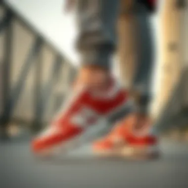 Visual guide to matching athletic shoes with outfits