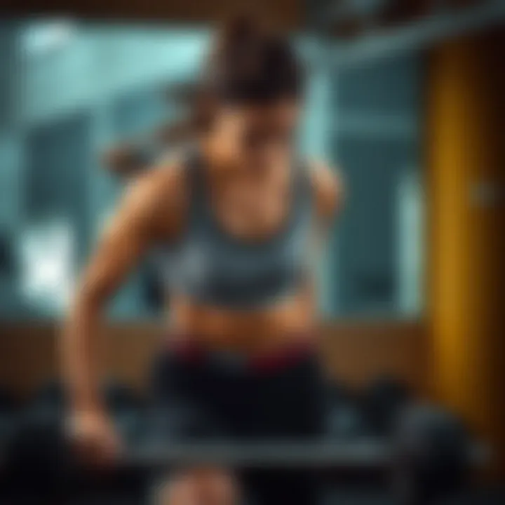 Illustration of physical fitness progress