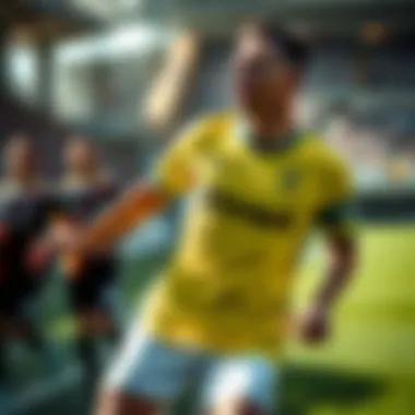 Fenerbahçe Lacivert Forma in action during a match