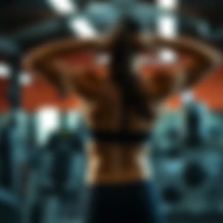 Demonstration of proper form in back exercises