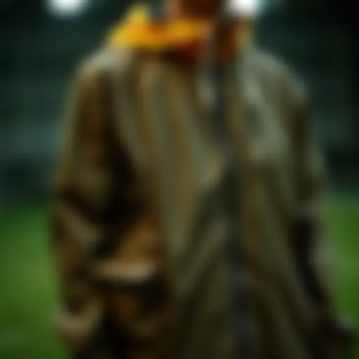 Practicality Meets Style Functional rain jacket with pockets