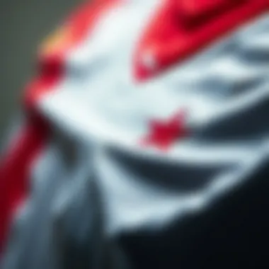 Close-up of the fabric of the Galatasaray jersey, emphasizing its quality and functionality.