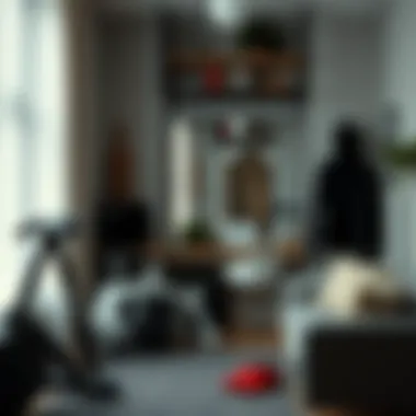 Home workout setup for upper chest exercises