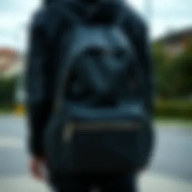 Jack Jones backpack paired with sporty attire