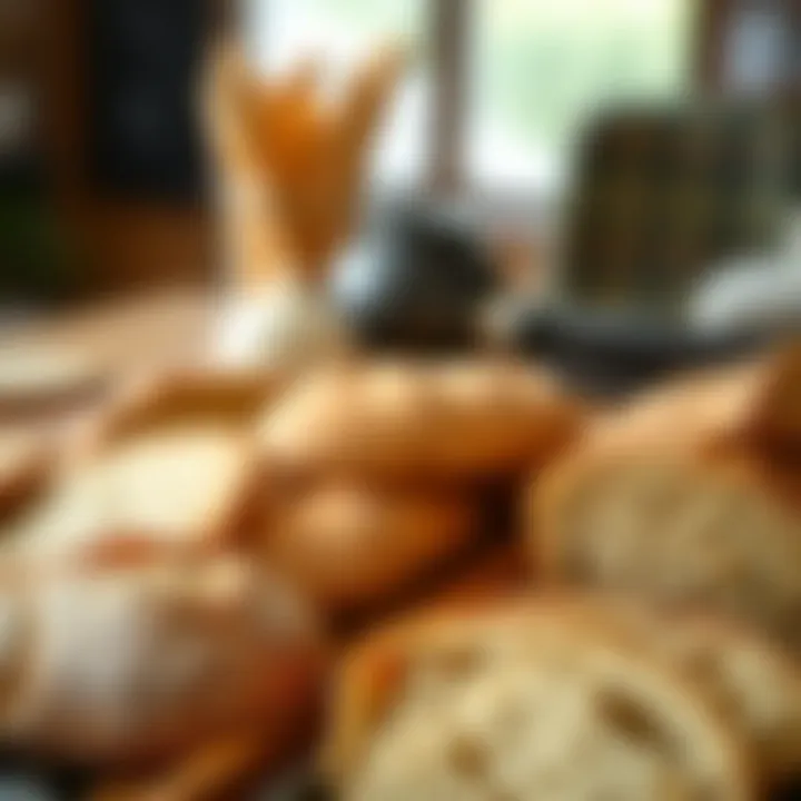 A variety of healthy bread alternatives displayed together