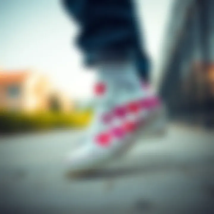 The Timeless Design of Kalpli Konvers Classic heart-patterned sneaker showcasing its unique design