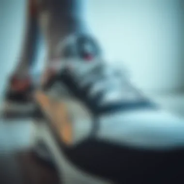 Close-up of Kappa shoe materials emphasizing comfort and durability