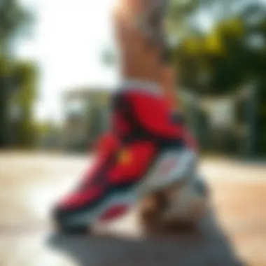 Kappa basketball shoes paired with stylish athletic wear